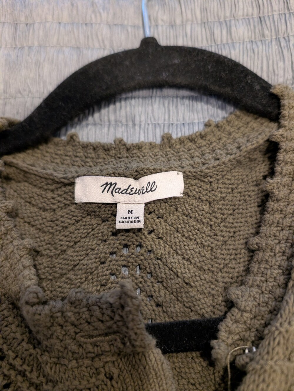 Madewell Wavy-Knit Button-Front Shell Top - Picture 5 of 5